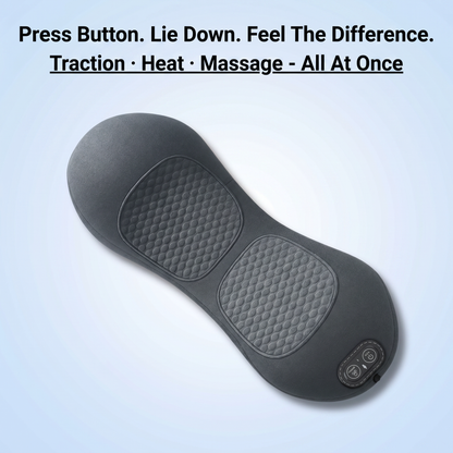 PREVO 3-in-1 Lumbar & Spine Massager Pillow with Traction Support